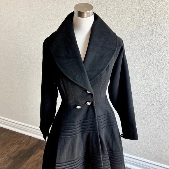 1940’s JUILLIARD Antique Wool Coat Size XS 0 2 4 - Picture 6 of 15